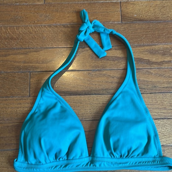 Banana Republic | Green Two PIece Halter Top Bikini Swimsuit Medium Pool Beach - Picture 2 of 7